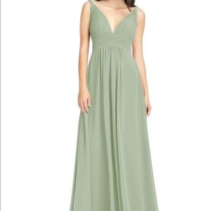 Azazie Maren Dress Dusty Sage